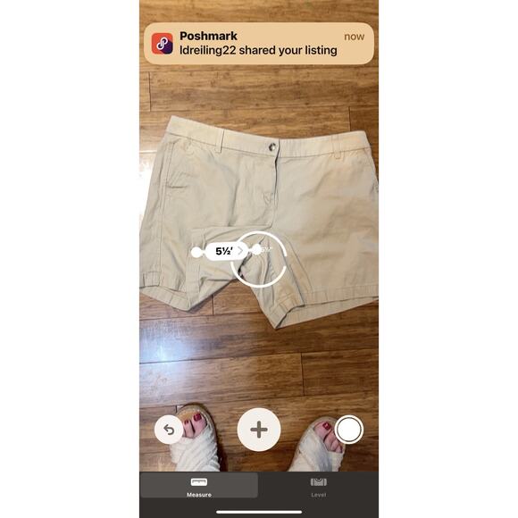 J. Crew Women's 5" Stretch Chino Khaki Tailored Shorts Pockets Size 14 EUC - Picture 6 of 8